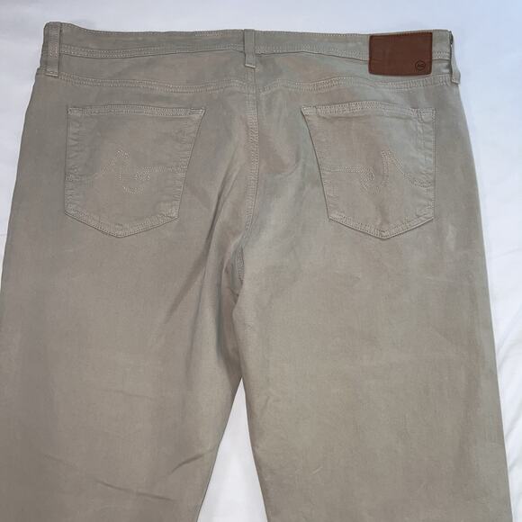 AG Adriano Goldschmied Pants Men’s Size 40x32 Beige The Graduate Tailored Leg - Picture 12 of 14